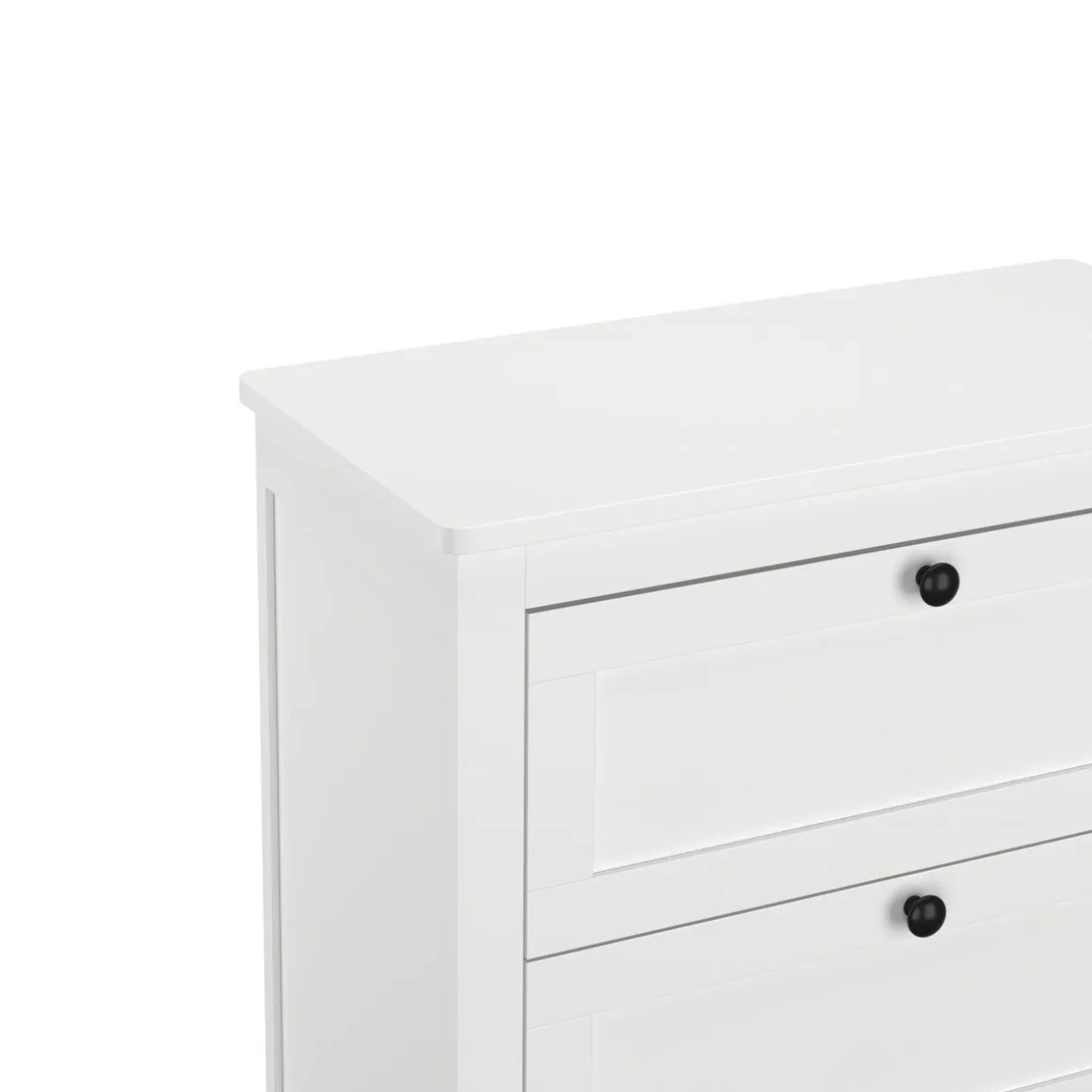 Badezimmerschrank mit 2 Schubladen und 2 Körben 60 x 30 x 80 cm weiss