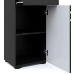 Badezimmerschrank 36 x 31 x 79 cm schwarz