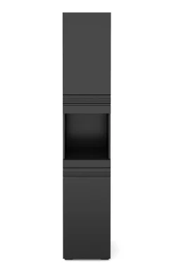 Badezimmerschrank 36 x 31 x 190 cm schwarz