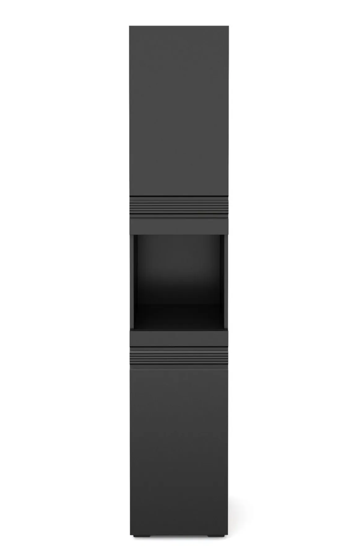 Badezimmerschrank 36 x 31 x 190 cm schwarz