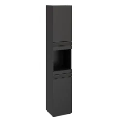 Badezimmerschrank 36 x 31 x 190 cm schwarz