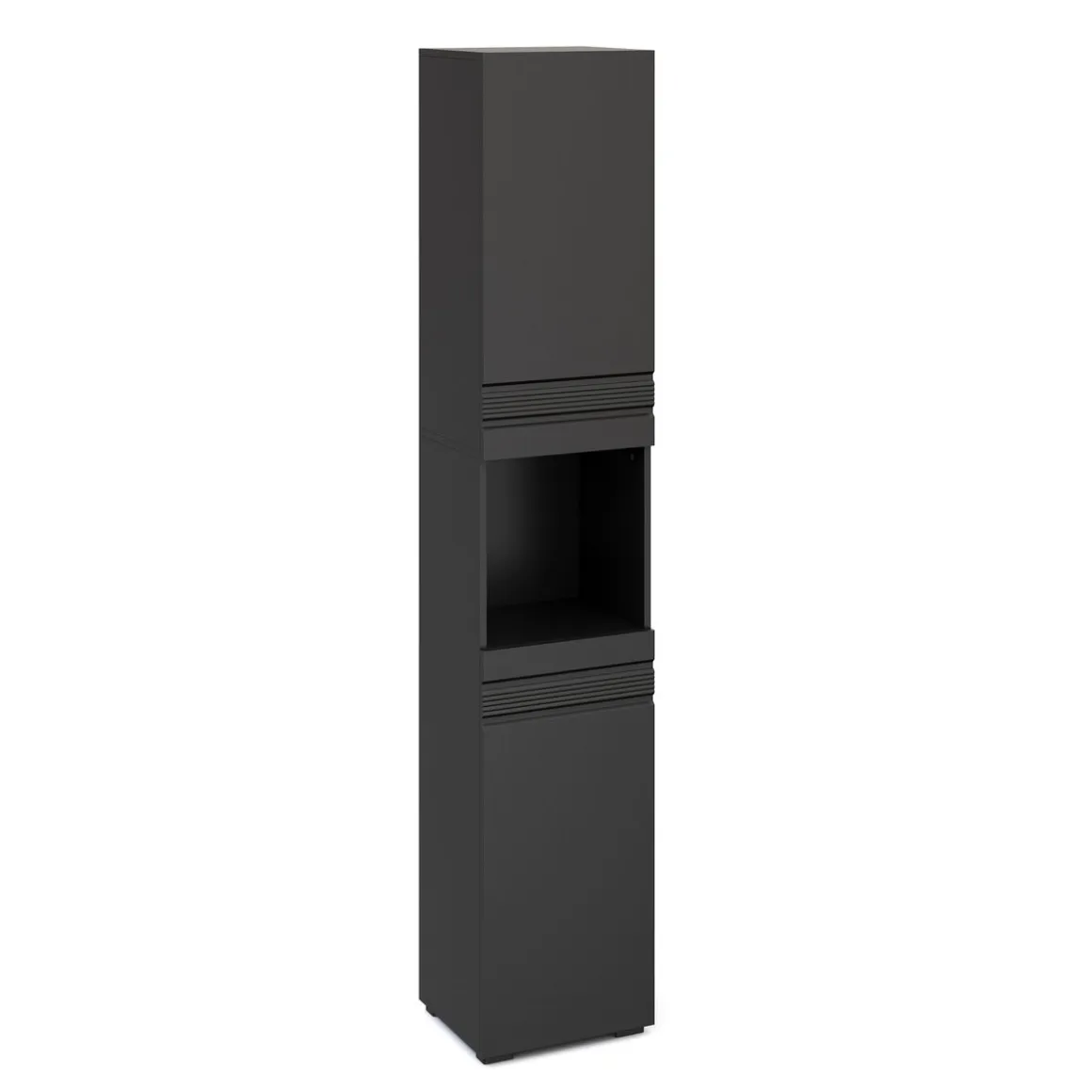 Badezimmerschrank 36 x 31 x 190 cm schwarz