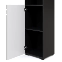 Badezimmerschrank 36 x 31 x 190 cm schwarz