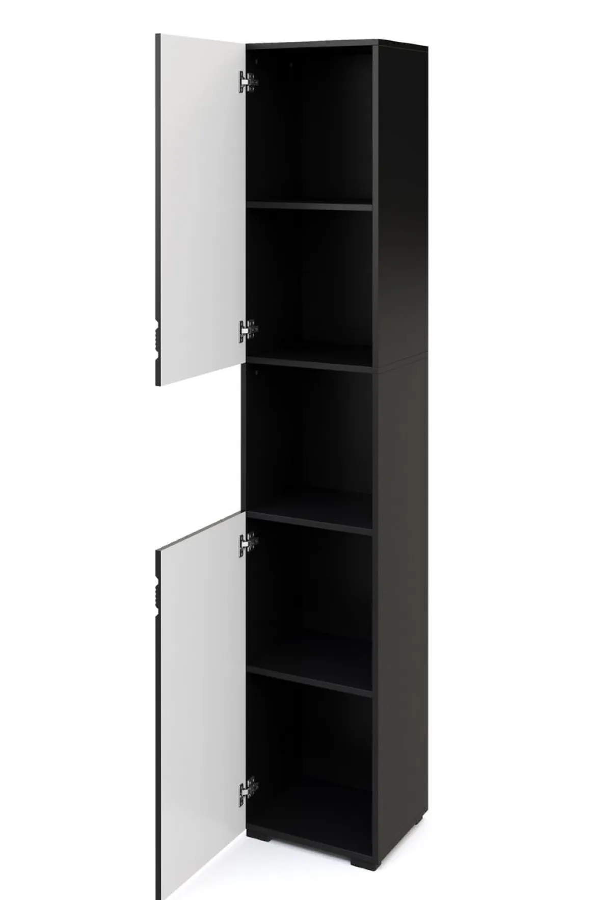 Badezimmerschrank 36 x 31 x 190 cm schwarz