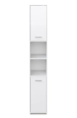 Badezimmerschrank 30 x 30 x 185 cm weiss