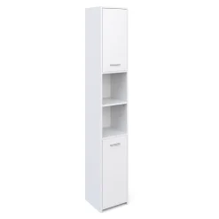 Badezimmerschrank 30 x 30 x 185 cm weiss