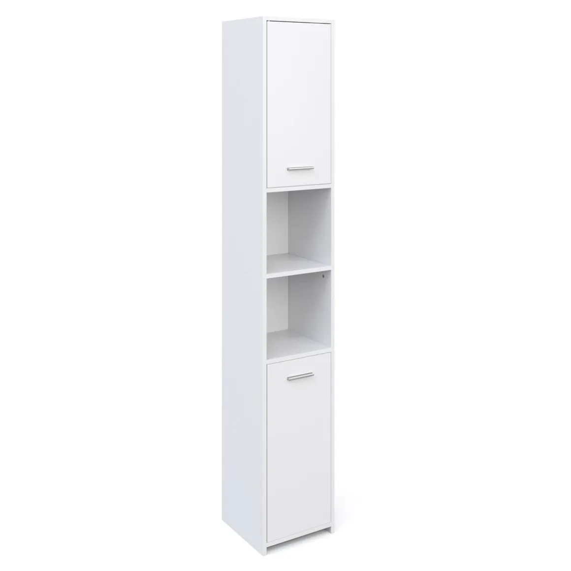 Badezimmerschrank 30 x 30 x 185 cm weiss
