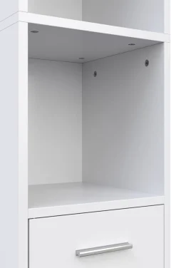 Badezimmerschrank 30 x 30 x 185 cm weiss