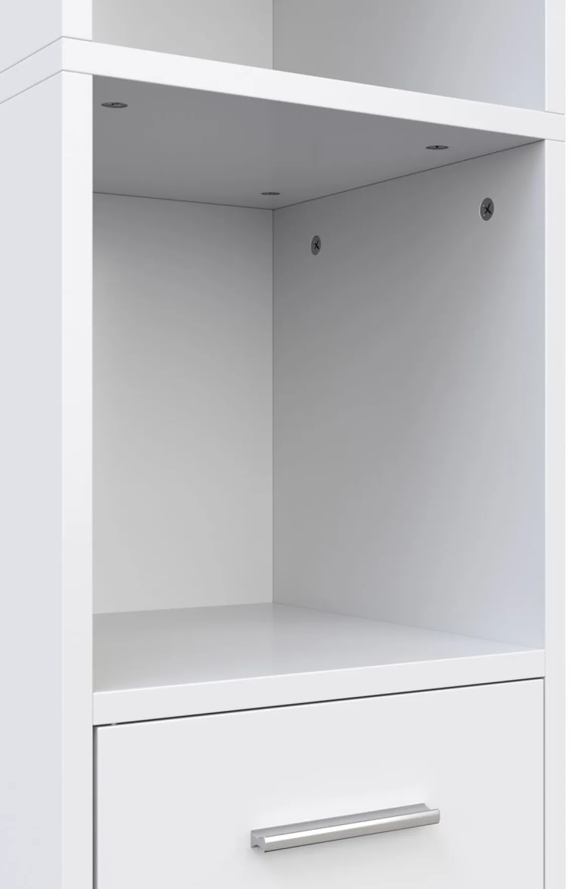 Badezimmerschrank 30 x 30 x 185 cm weiss