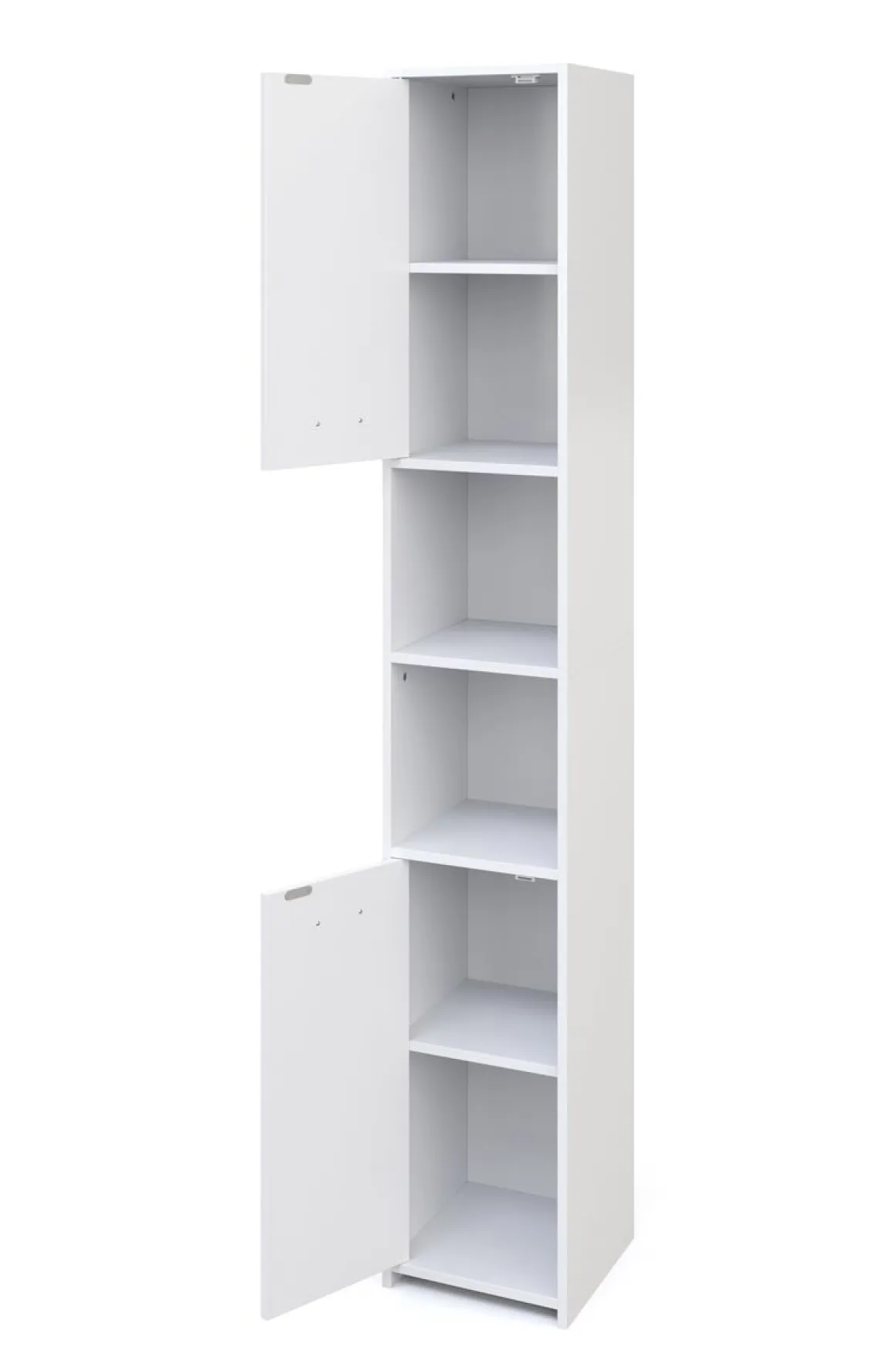 Badezimmerschrank 30 x 30 x 185 cm weiss