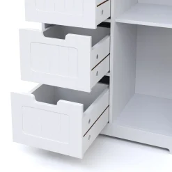 Badezimmerschrank 55 x 30 x 81 cm weiss