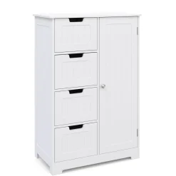 Badezimmerschrank 55 x 30 x 81 cm weiss