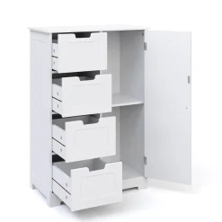 Badezimmerschrank 55 x 30 x 81 cm weiss