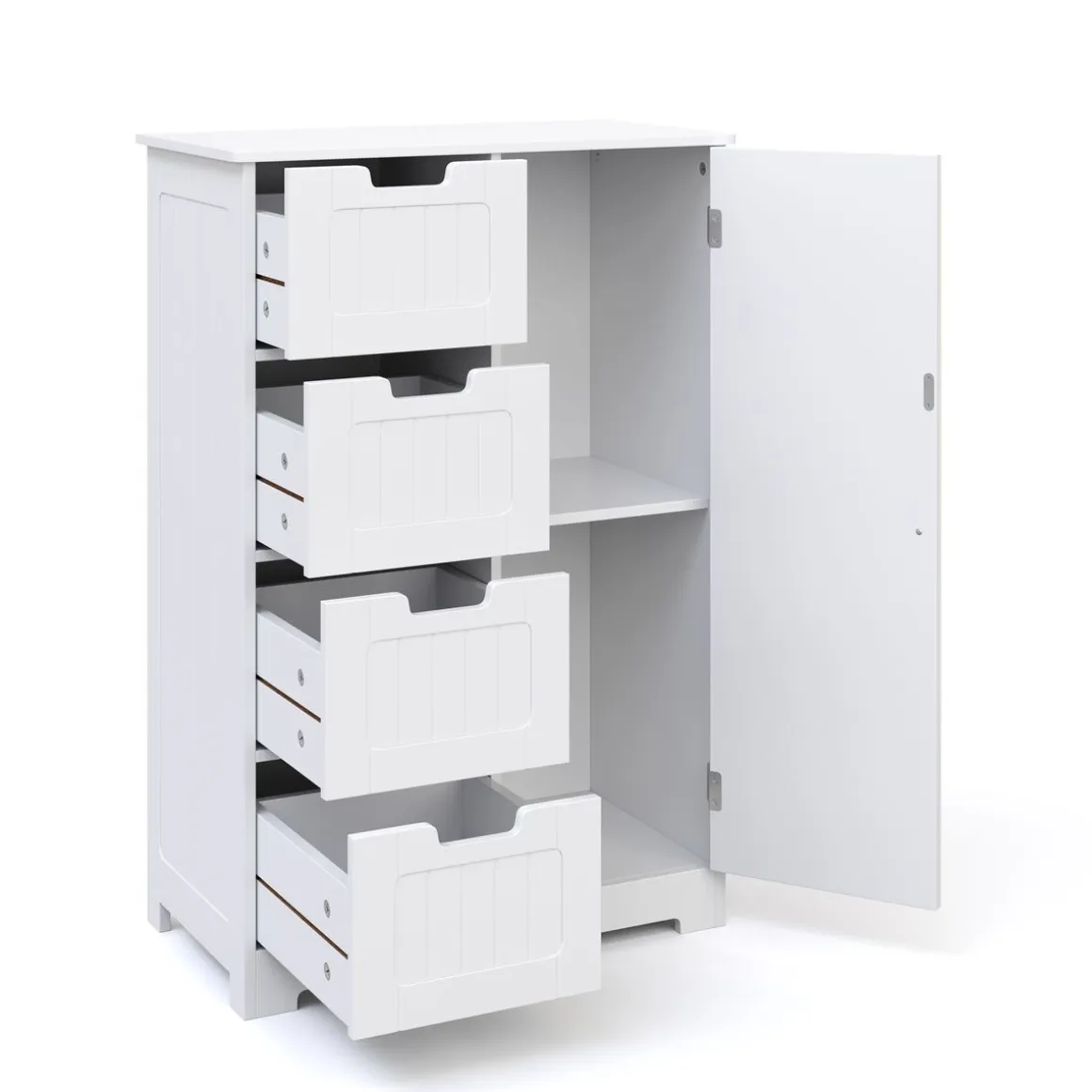 Badezimmerschrank 55 x 30 x 81 cm weiss