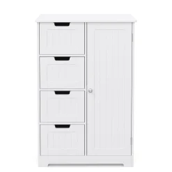 Badezimmerschrank 55 x 30 x 81 cm weiss