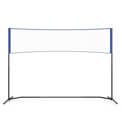 Badminton Netz verstellbar 3 m blau