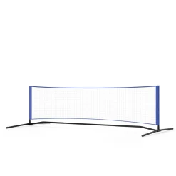 Badminton Netz verstellbar 3 m blau