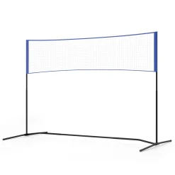 Badminton Netz verstellbar 3 m blau