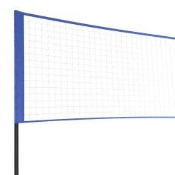 Badminton Netz verstellbar 3 m blau