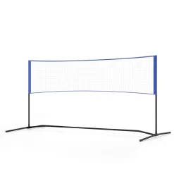 Badminton Netz verstellbar 3 m blau
