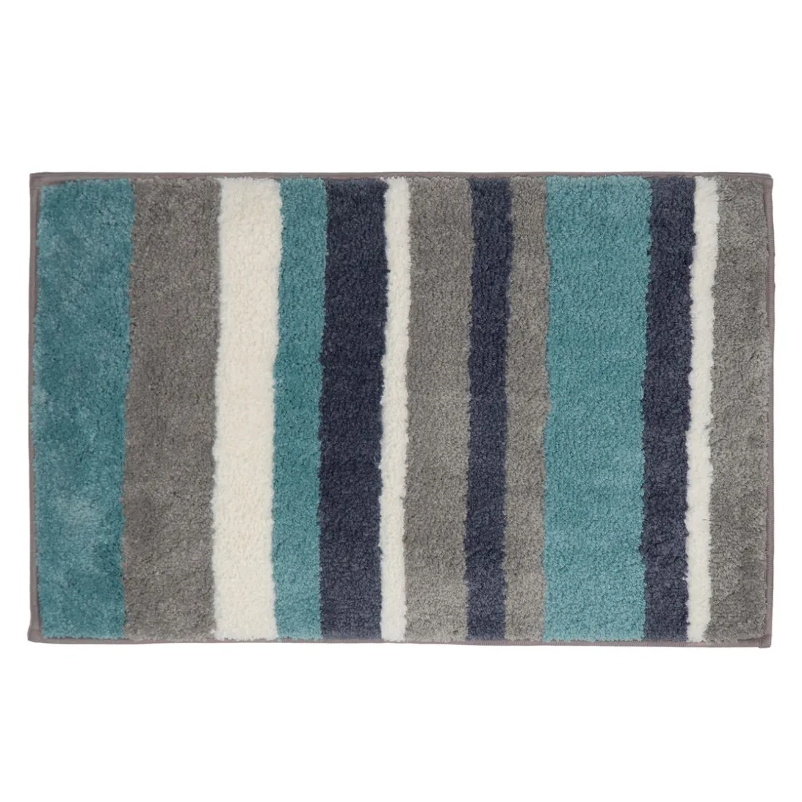Badteppich ALENE 60 x 120 cm petrol/grau