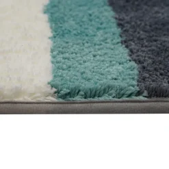 Badteppich ALENE 60 x 120 cm petrol/grau