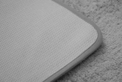 Badteppich Hochflor MERLE 70 x 120 cm grau