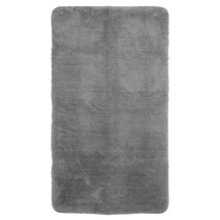 Badteppich Hochflor MERLE 70 x 120 cm grau