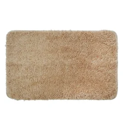 Badteppich Hochflor MERLE 50 x 80 cm beige