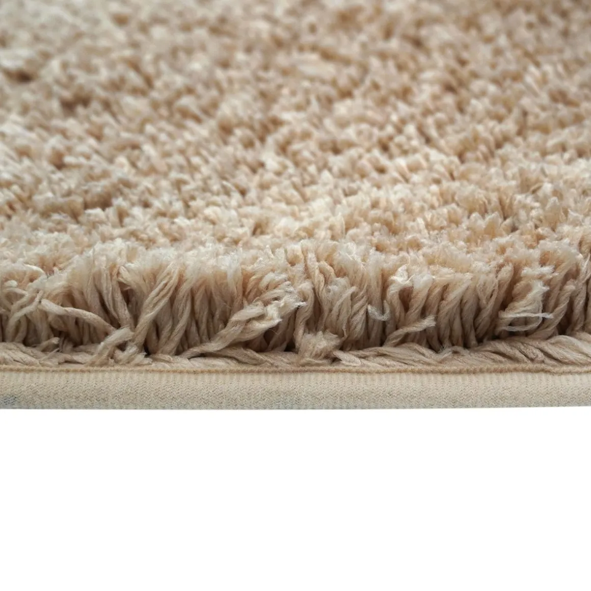 Badteppich Hochflor MERLE 50 x 80 cm beige
