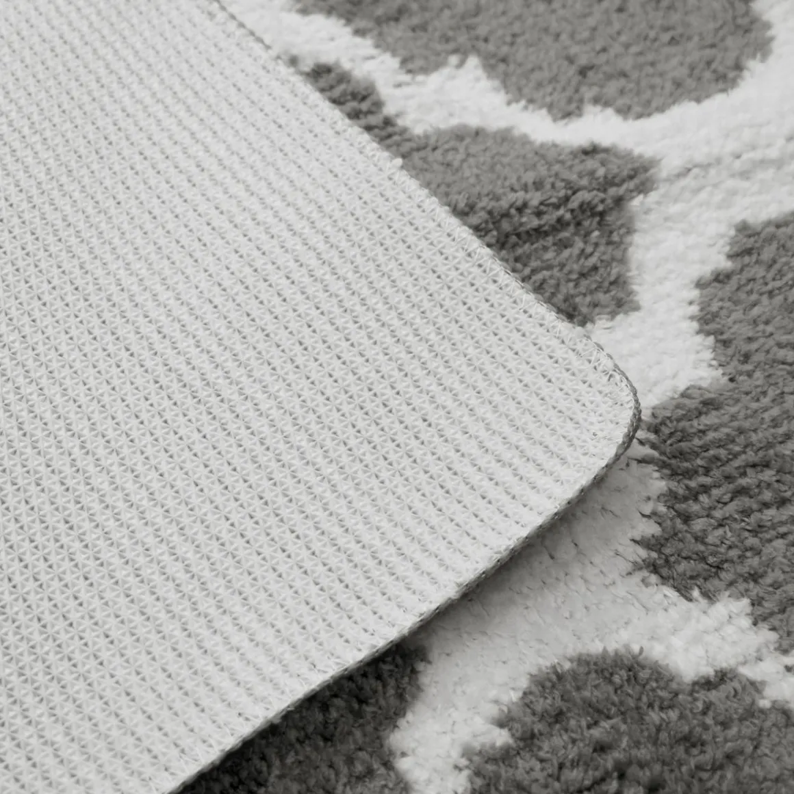 Badteppich Set ROSALIE 2-teilig grau
