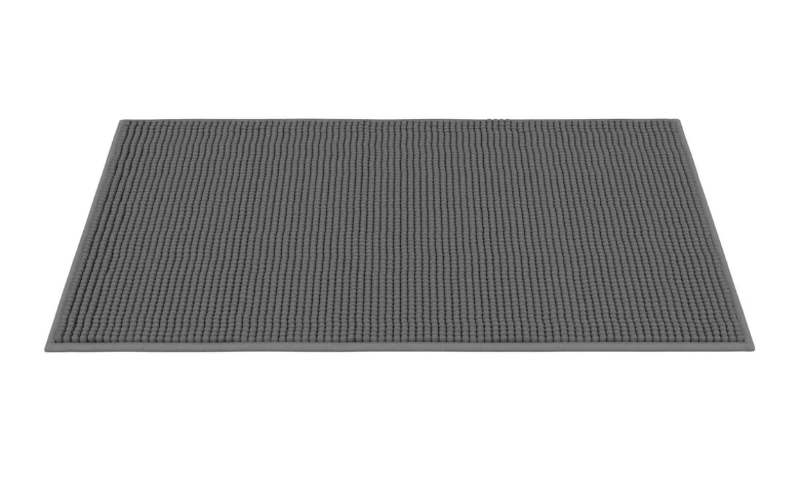 Badteppich 50 x 80 cm anthrazit