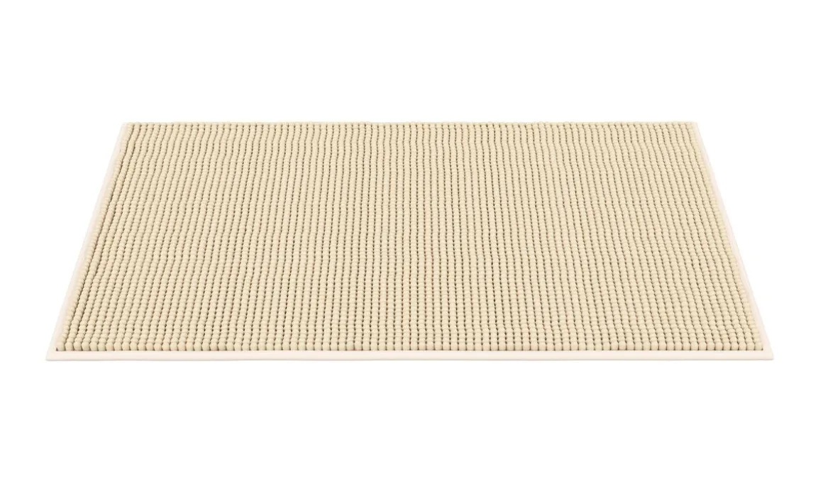 Badteppich 50 x 80 cm beige