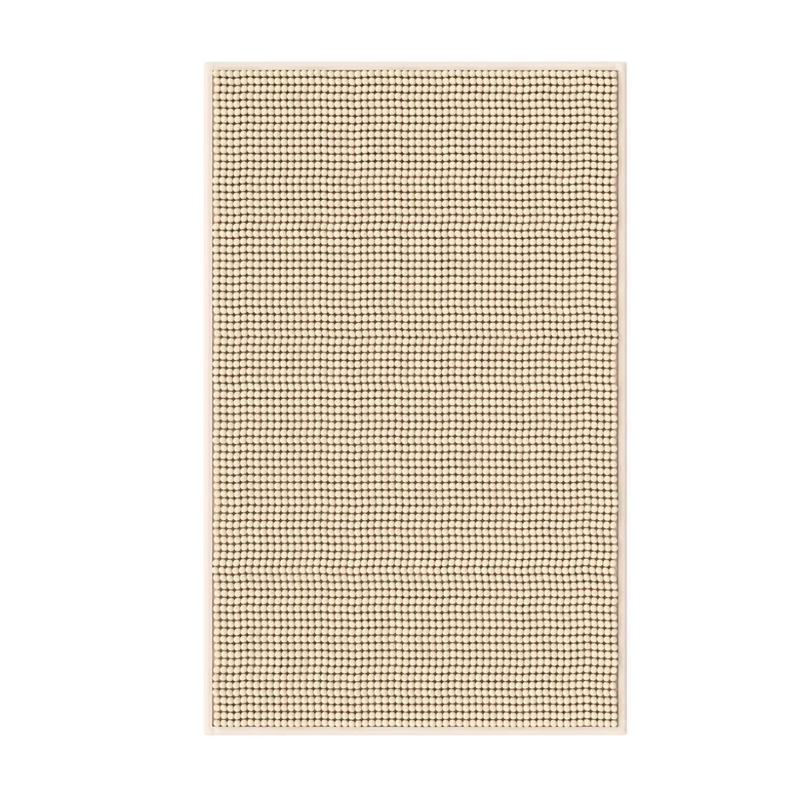 Badteppich 50 x 80 cm beige