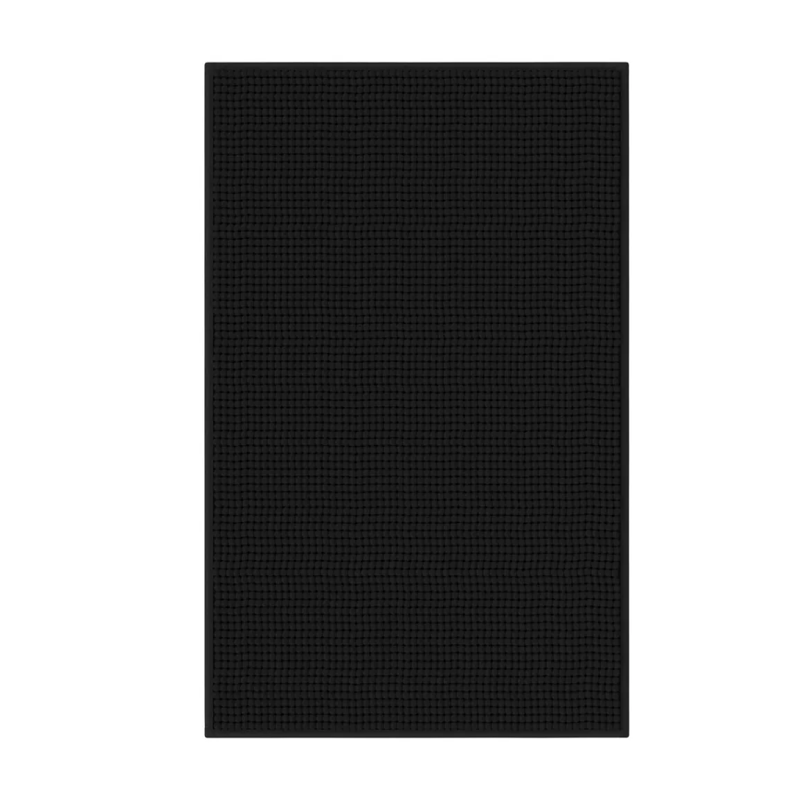 Badteppich 50 x 80 cm schwarz