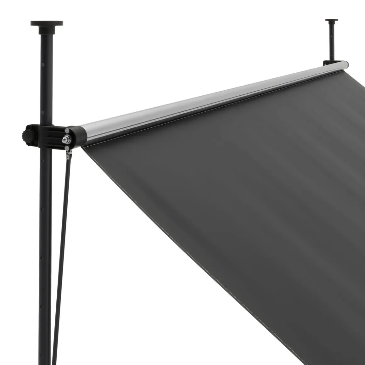 Balkonmarkise mit LED 300 x 150 cm anthrazit