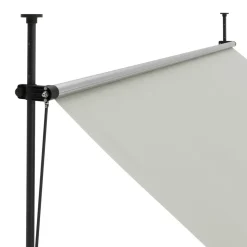 Balkonmarkise mit LED 300 x 150 cm beige