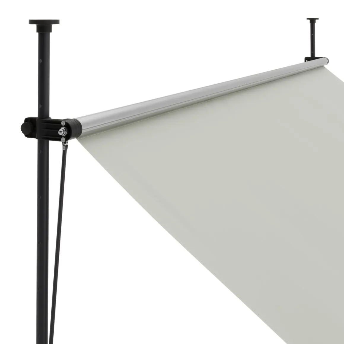 Balkonmarkise mit LED 300 x 150 cm beige