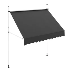 Balkonmarkise 250 x 120 cm anthrazit