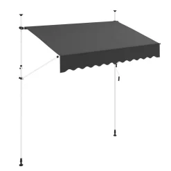 Balkonmarkise 250 x 120 cm anthrazit