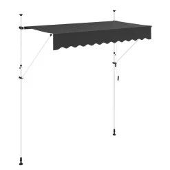 Balkonmarkise 250 x 120 cm anthrazit