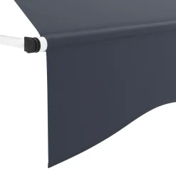 Balkonmarkise 400 x 120 cm anthrazit