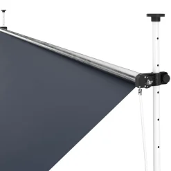 Balkonmarkise 400 x 120 cm anthrazit