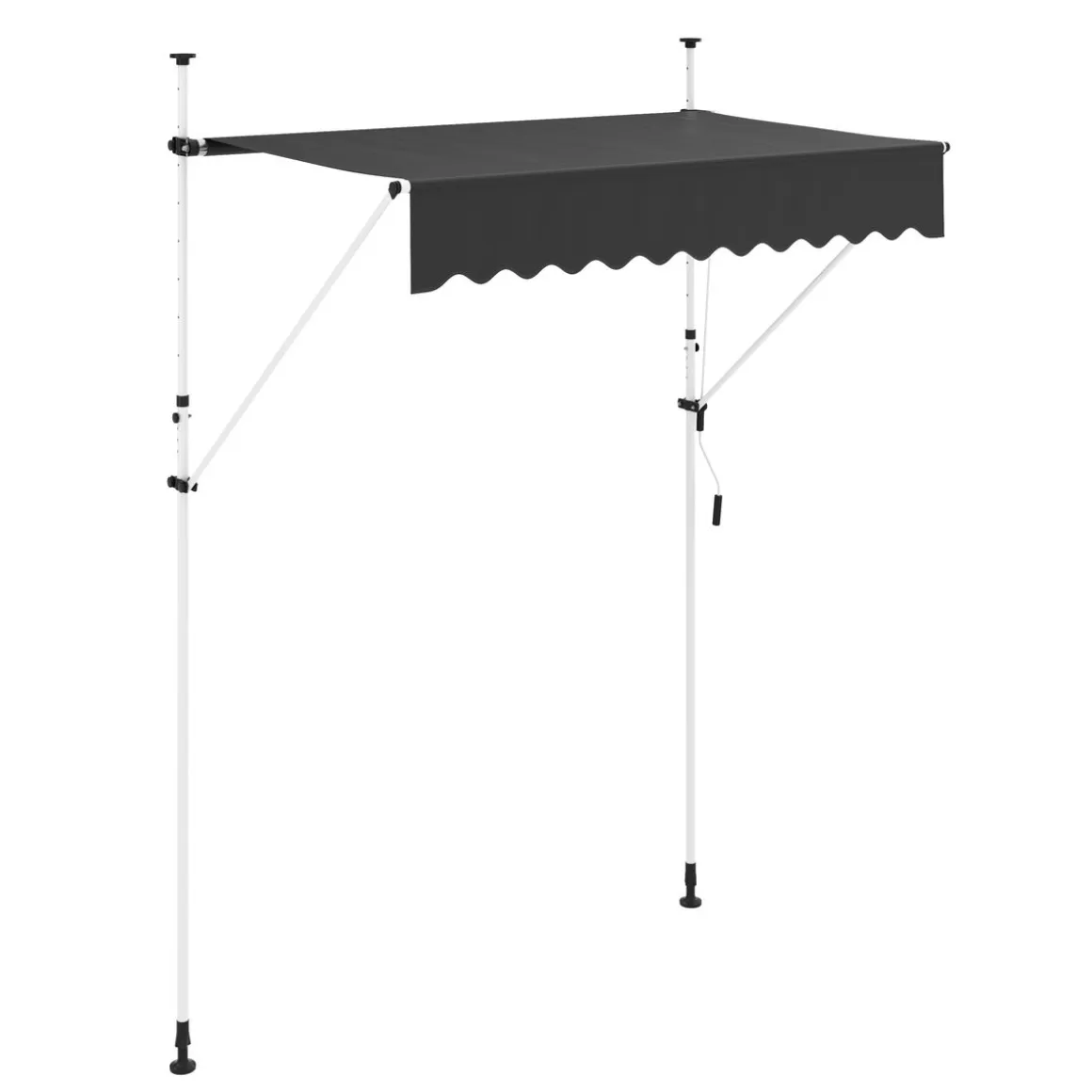 Balkonmarkise 200 x 120 cm anthrazit