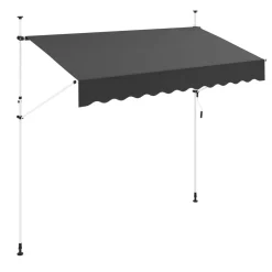 Balkonmarkise 300 x 120 cm anthrazit