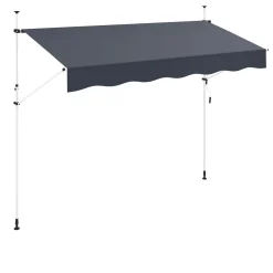 Balkonmarkise 350 x 120 cm anthrazit