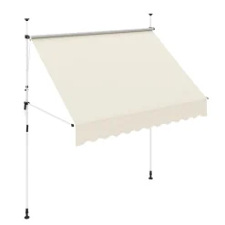 Balkonmarkise 250 x 120 cm beige