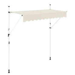 Balkonmarkise 250 x 120 cm beige