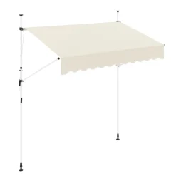 Balkonmarkise 250 x 120 cm beige