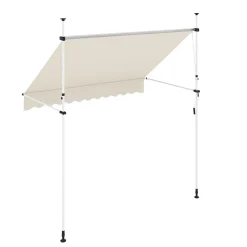Balkonmarkise 250 x 120 cm beige